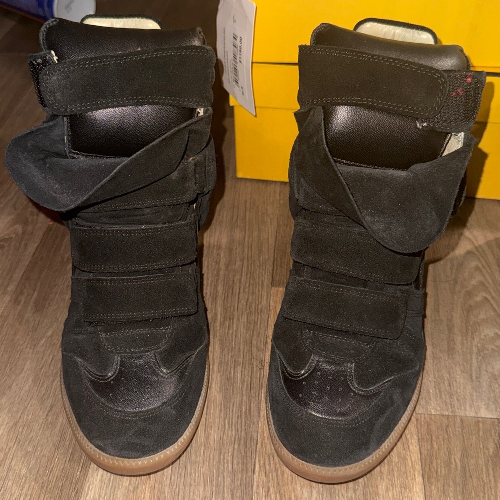 Isabel Marant Black and Brown Sneakers